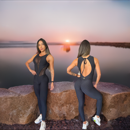 BLACK WAVE AND MASH JUMPSUIT
