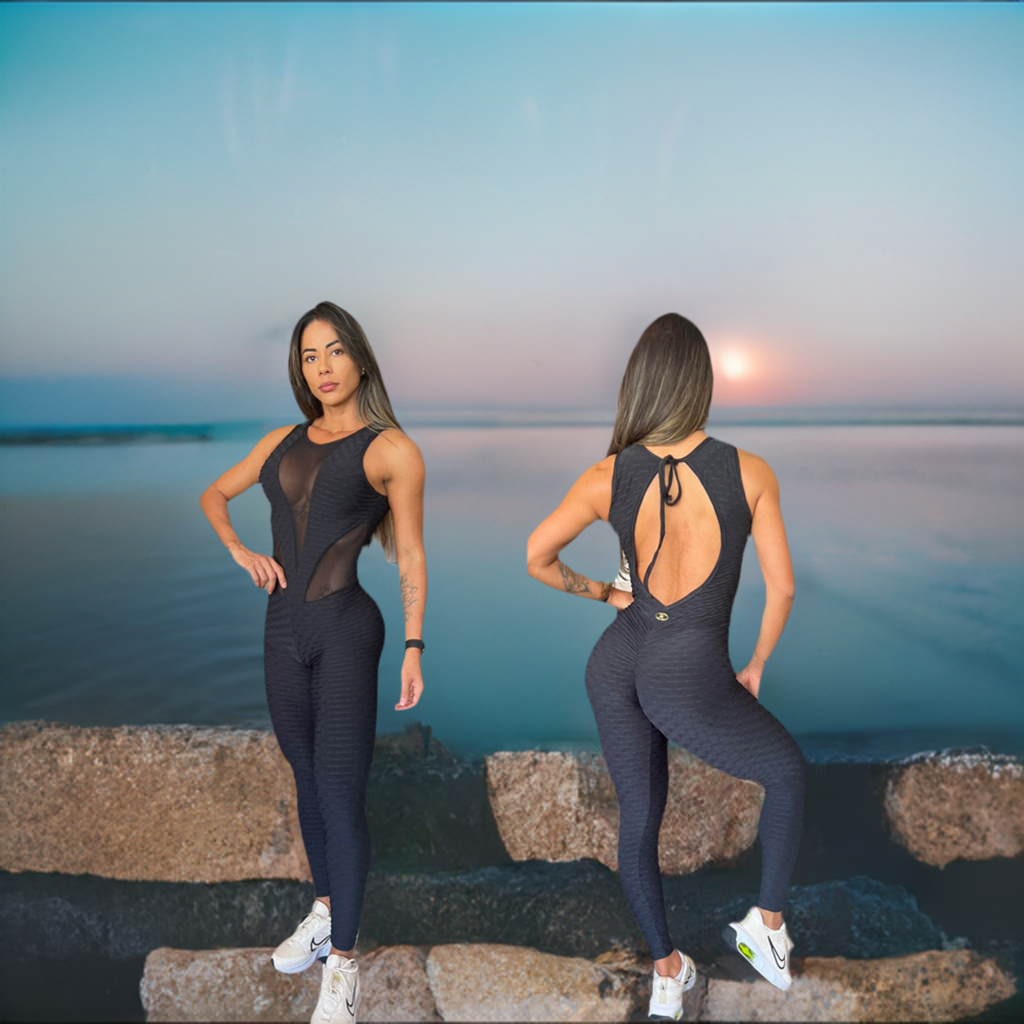 BLACK WAVE AND MASH JUMPSUIT