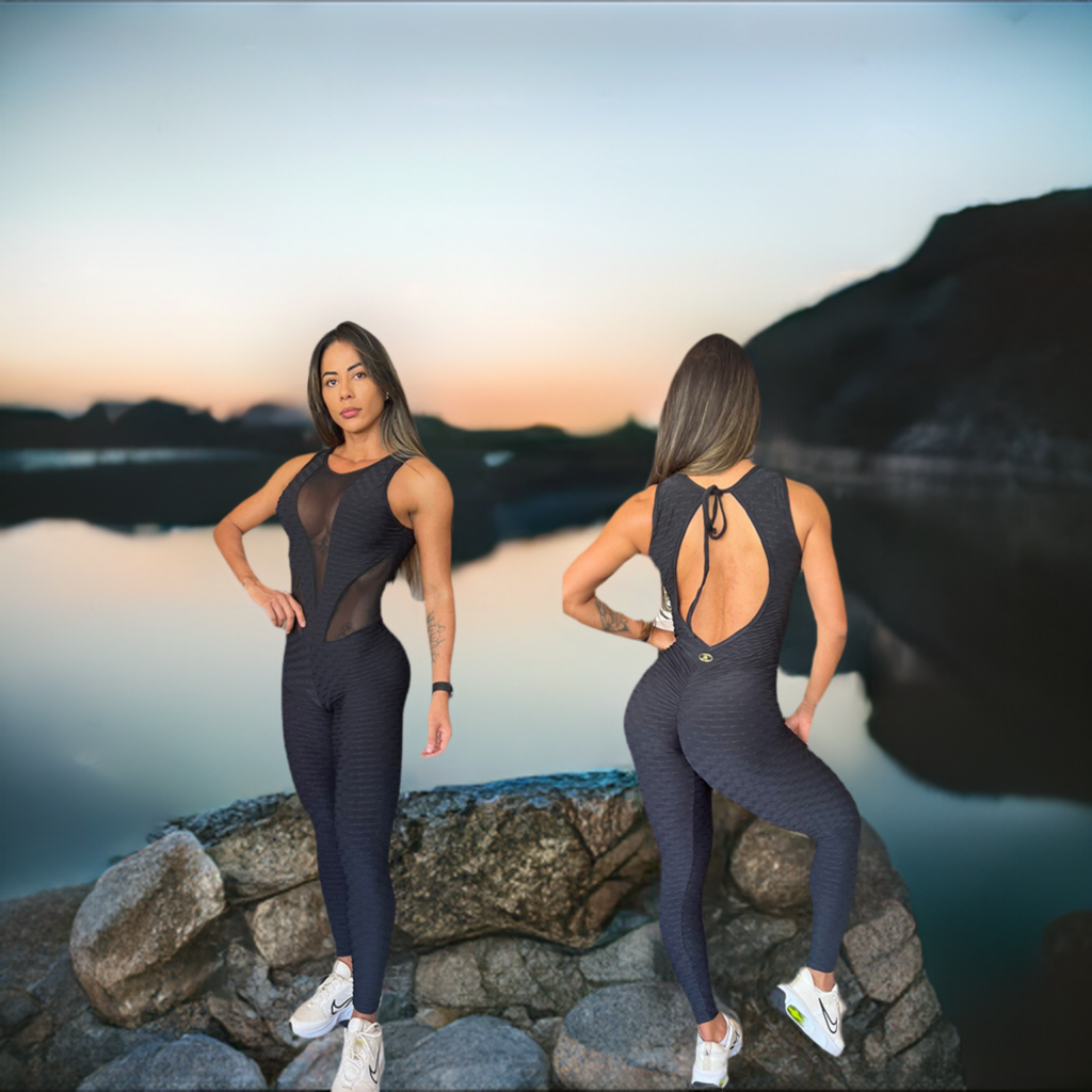 BLACK WAVE AND MASH JUMPSUIT